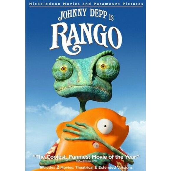 Unbranded | Media | Rango Dvd Nickelodeon Johnny Depp Animated Kids ...